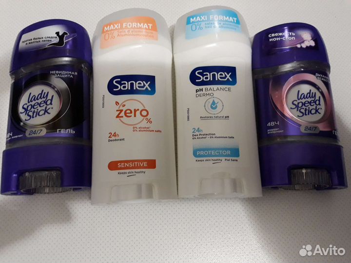 Sanex,Леди спид стик 65 ml и солевой деодор