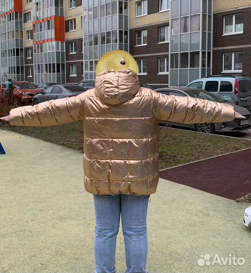 Куртка оверсайз золотая