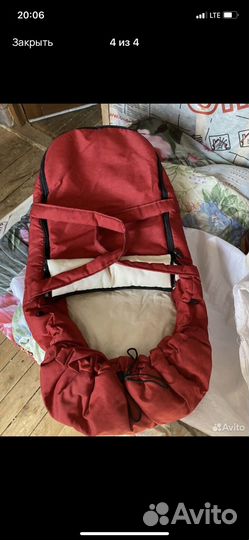 Зимний конверт в коляску на овчине