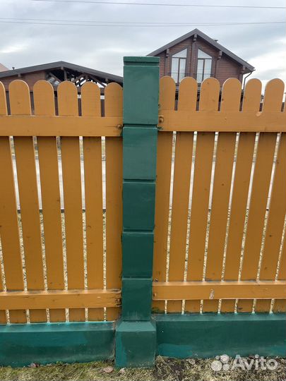Продаю забор с откатными воротами б/у