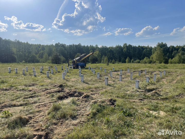 Железобетонные сваи для дома под ключ