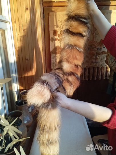 Натуральный меховой воротник-опушка женский