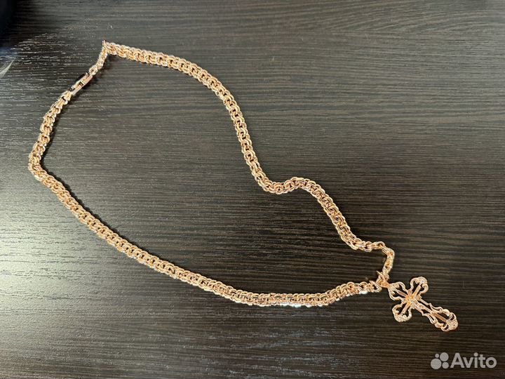 Цепочка и крестик
