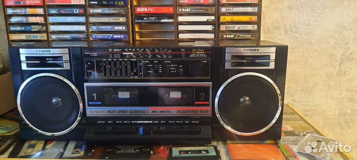 Двухкассетный магнитофон fisher phw702k