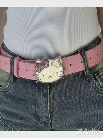 Ремень Hello Kitty розовый