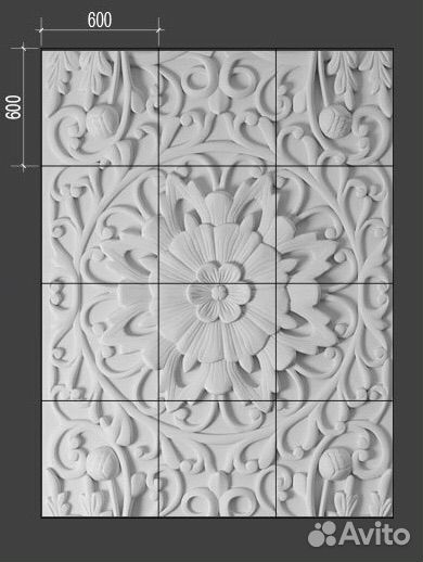 Гипсовое панно барельеф 