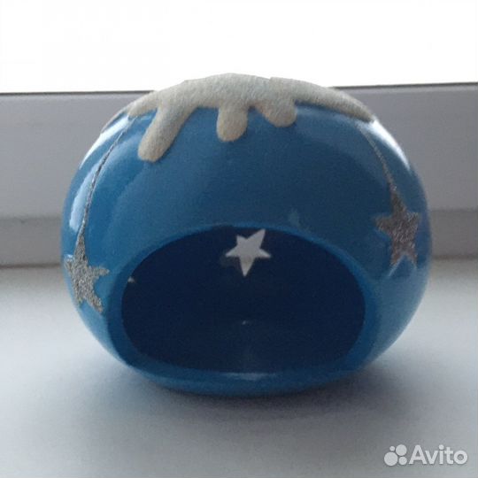Керамическая горелка для свечи (новогодняя)