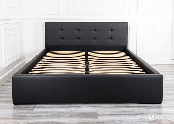 Кровать с подъемным механизмом 140х200 Роза черная