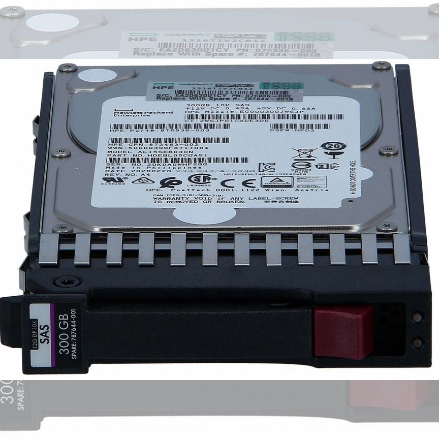 [J9F44A] Жесткий Диск Hp 300gb 12g 10k Sas 2.5 J9f44a