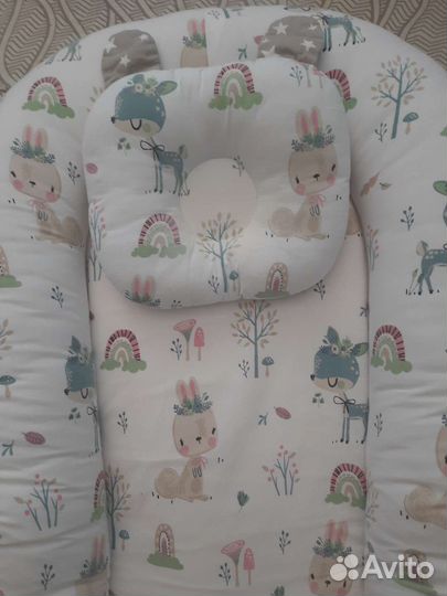 Кокон гнездышко для новорожденных Pinky bunny