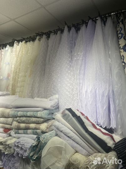 Тюль, Турецкая, Жаккард, Шторы, Подшив