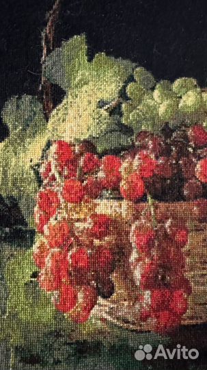 Вышивка Натюрморт в корзине