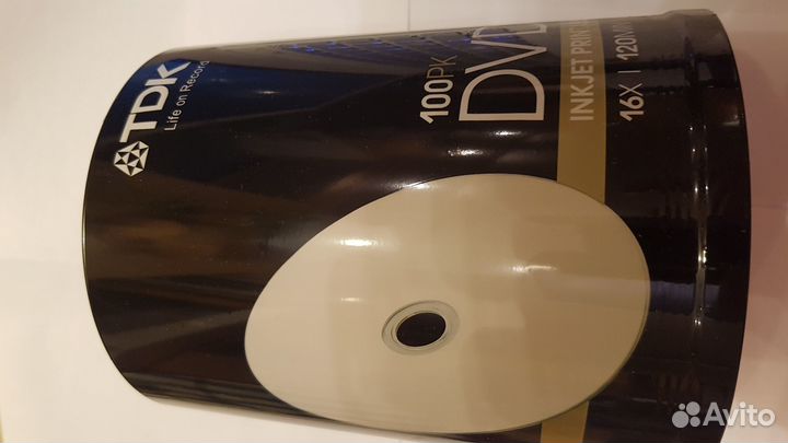 Диски TDK DVD-R Inkjet Printable 4,7GB 16x - 100шт