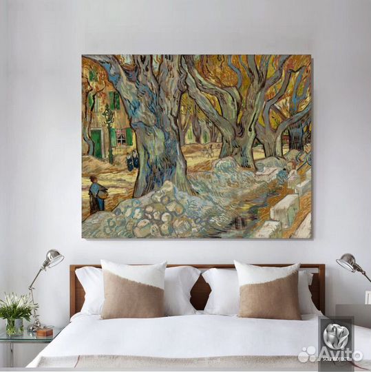 Картина-Большие платаны