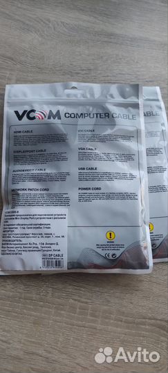 Кабель miniDisplayPort vcom