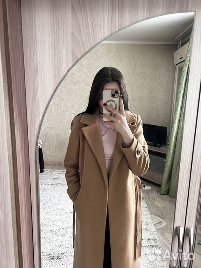 Пальто женское 42 44 бежевое