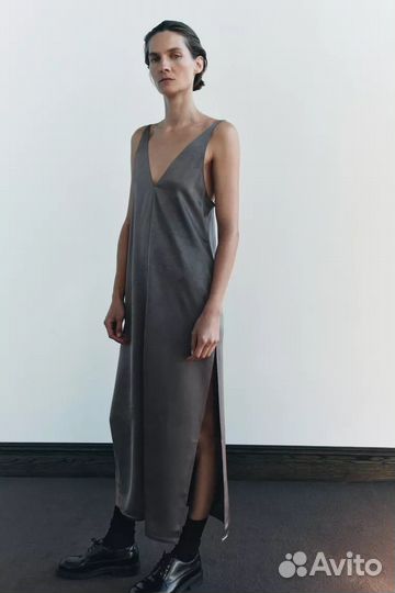 Платье в бельевом стиле Zara (S/M)