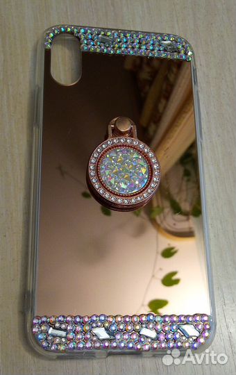 Чехол iPhone XS со стразами