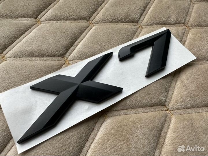 Шильдик Надпись Эмблема X7 для BMW бмв Матовый