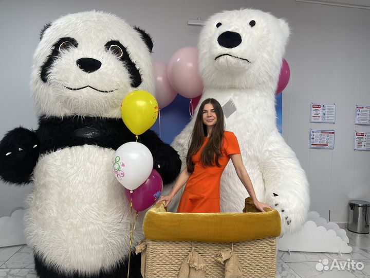 Белый медведь 2,6м / Аниматор на праздник