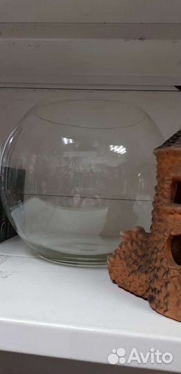 Аквариум круглый на 7 и 17л. Бокал на 5 и 7л