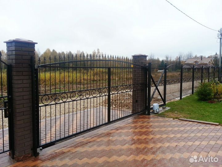 Ворота кованые откатные