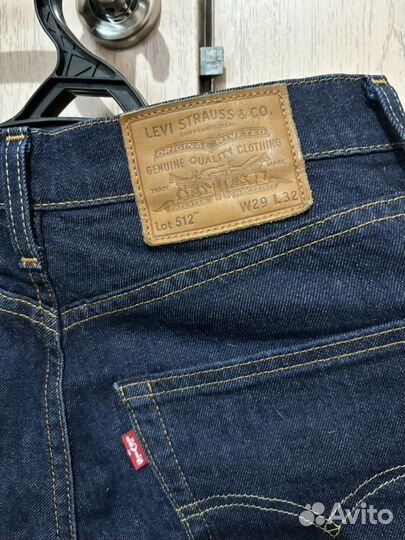 Джинсы мужские levis 512 w29 l32