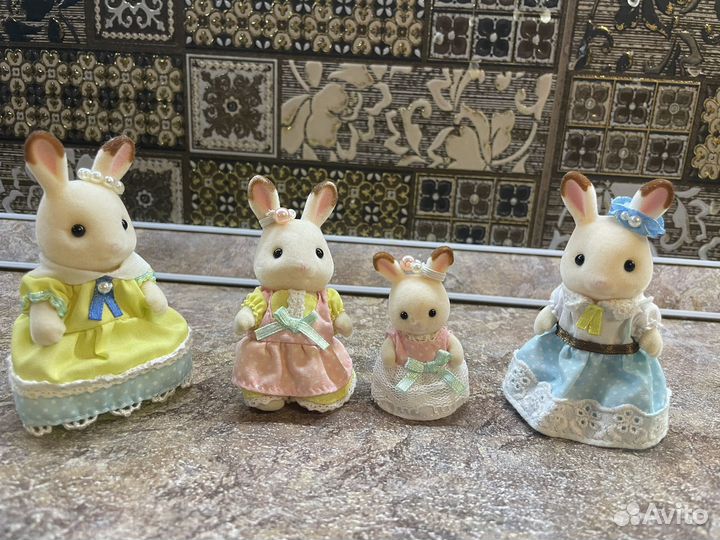 Sylvanian families семья шоколадных кроликов