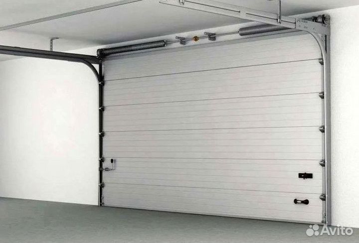 Ворота гаражные из стальных сэндвич-панелей