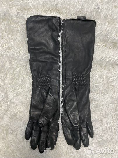 Перчатки кожаные женские