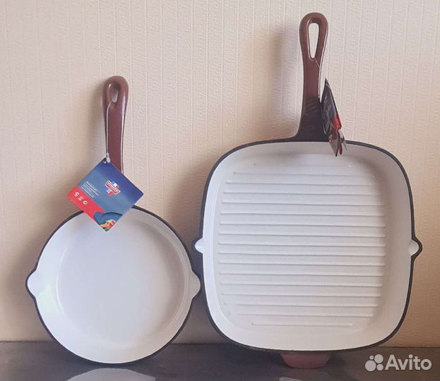 Чугунная сковорода с антикоррозийнным покрытием