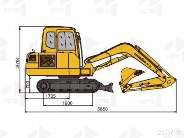 Мини-экскаватор Lonking CDM6060, 2024