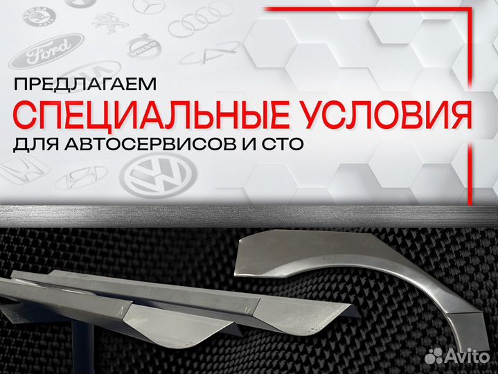 Ремонтные арки на Honda Logo GA3 передние