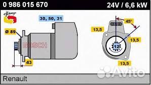 Стартер RVI Premium R385/400/dCi11 bosch