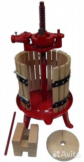 Пресс домкратный d30 28 л корзина из дерева