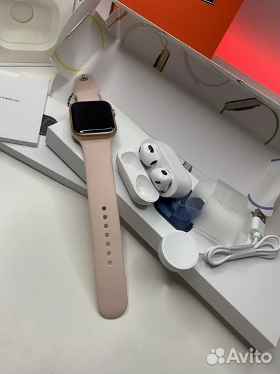 Комплект 2в1 Apple Watch Series 9 + Airpods 3