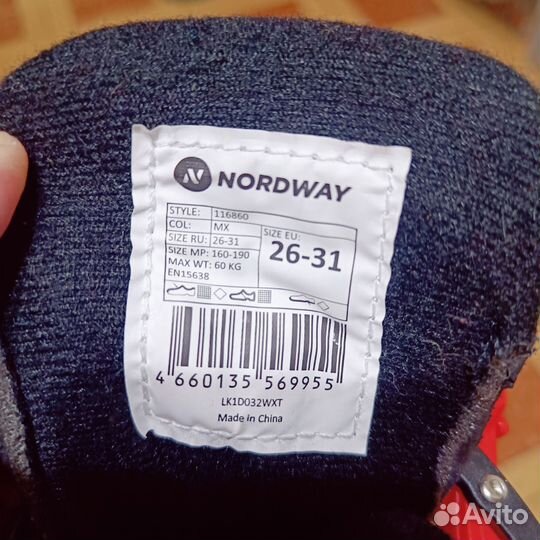 Коньки детские раздвижные nordway