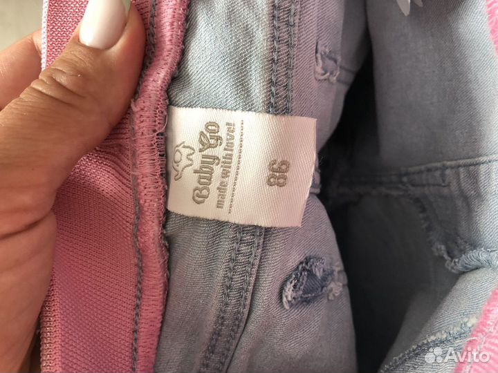 Джинсы для девочки 86 92