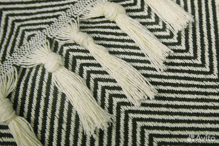 Плед хлопок на кровать Venera 200х230 см Зеленый