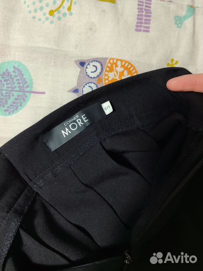 Теннисная юбка черная