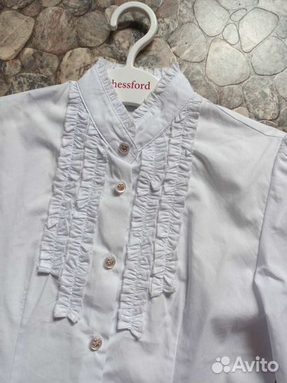 Новая белая блузка р.140