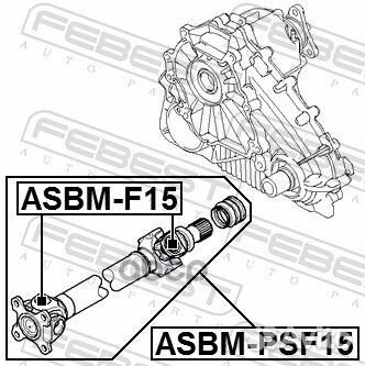 Asbm-PSF15 вал карданный передний BMW E70/E71