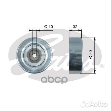 Ролик обводной приводного ремня T36495 Gates