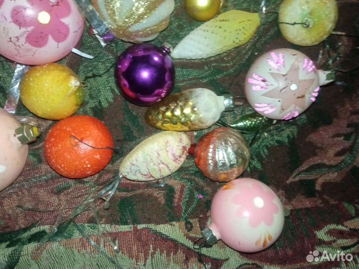 Елочные игрушки СССР одним лотом