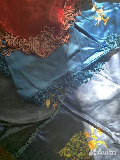 Наволочки шелковые новые Вьетнам винтаж