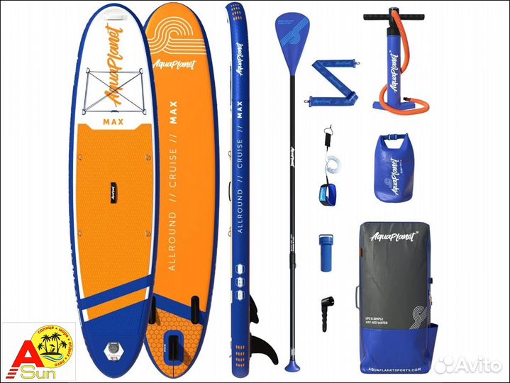 Сапборд сап борд sup surf Walaw Palm blue синий