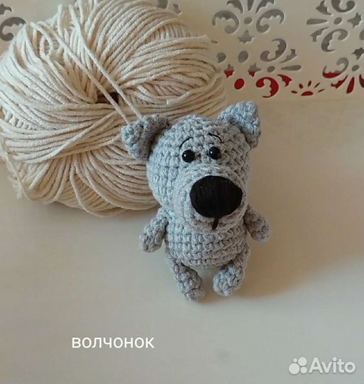 Вязаные игрушки мини зоопарк