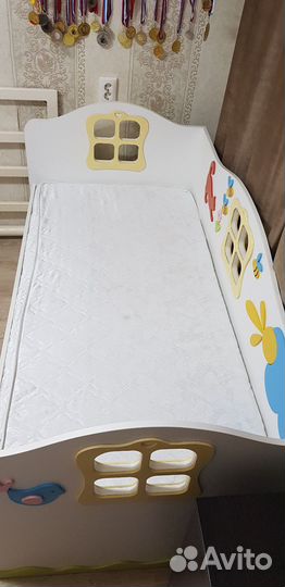 Детская кровать+матрас