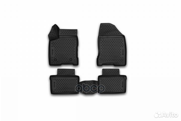 Коврики 3D в салон LADA Vesta, 2015, 4 шт. (п