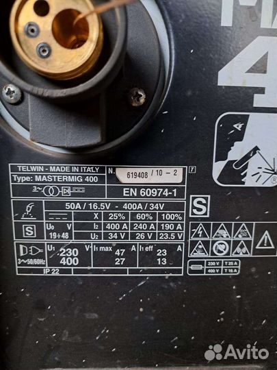 Полуавтомат сварочный Telwin Mastermig 400